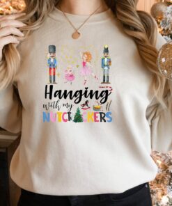 Hanging With My Nutcrackers Pink Mouse Sweatshirt Lovely Unique Xmas Gift