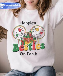 Happiest Besties On Earth Disneyland Christmas Sweatshirt