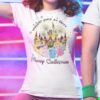 Happiest Place On Earth Princess Merry Christmas White Tee