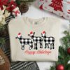 Happy Christmas Buffalo Plaid Goats Lovely Unique Sweatshirt