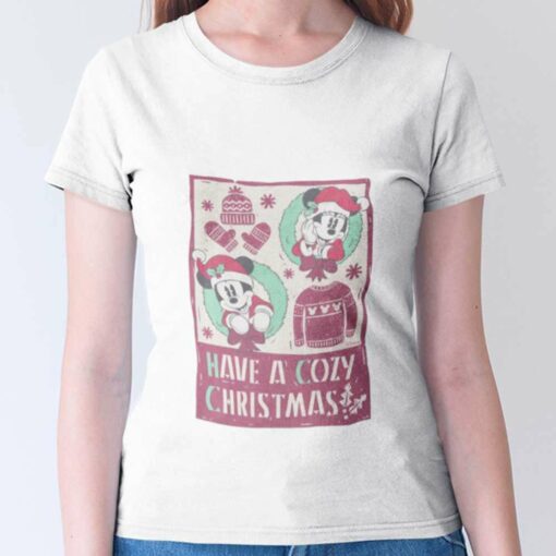 Have A Cozy Christmas Mickey Minnie T-shirt