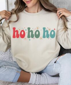 Ho Ho Ho Cozy Christmas Sweatshirt Unique Xmas Gift