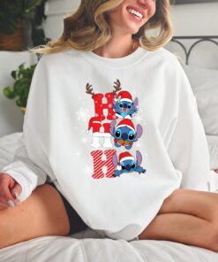 Ho Ho Ho Disneyland Cute Stitch Christmas Sweatshirt