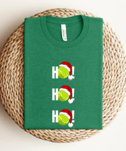 Ho Ho Ho Tennis Ball Christmas Funny Sweatshirt Unique Xmas Gift