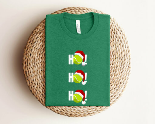 Ho Ho Ho Tennis Ball Christmas Funny Sweatshirt Unique Xmas Gift