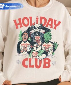 Holiday Club Christmas Sweatshirt Grinch Elf Jack Frost