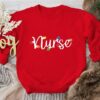 Holly Jolly Christmas Nurse Sweatshirt Lovely Unique Xmas Gift