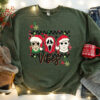 Horror Movie Character Vibes Black Christmas Sweatshirt