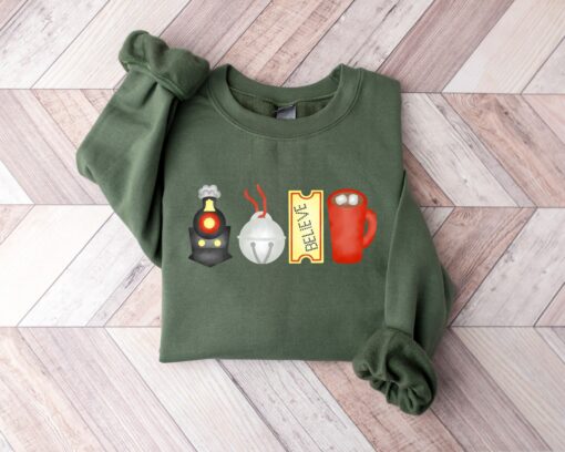 Hot Chocolate Christmas Movie Train Ticket Sweatshirt Unique Christmas Gift