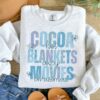 Hot Cocoa Cozy Blankets Christmas Movies Sweatshirt Blue Fresh Unique Xmas Gift