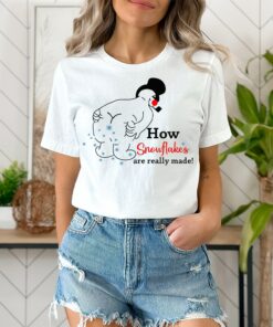 How Snowflake Are Really Made Funny Christmas Snowman Sweatshirt Humor Unique Xmas Gift