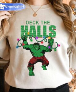 Hulk Deck The Halls Christmas Sweatshirt Marvel