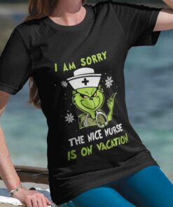 I Am Sorry The Nice Teaching Assistaint Is On Vacation Christmas T-shirt The Grinch