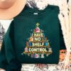 I Have No Shelf Control Book Lover Christmas Sweatshirt