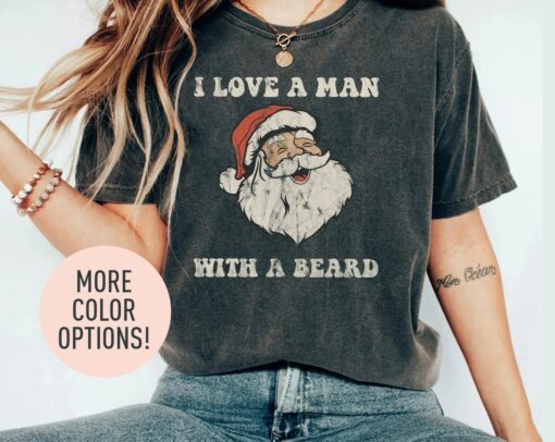 I Love A Man With A Beard Sweatshirt Unique Christmas Gift