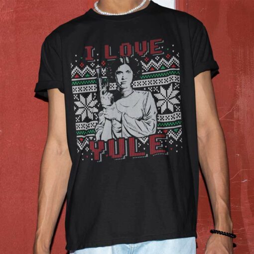 I Love Yule Leia Christmas T-Shirt Star Wars