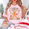 I Teach Smartest Cookie Pink Gingerbread Sweatshirt Cute Unique Christmas Gift