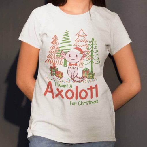 I Want A Axolotl For Christmas Christmas T-Shirt