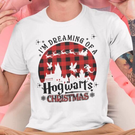 I’m Dreaming Of A Hogwarts Christmas White Tee Harry Potter