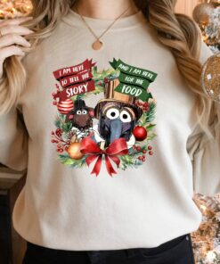 I’m Here For The Food Story Gonzo Rizzo The Muppet Christmas Sweatshirt Lovely Unique Xmas Gift