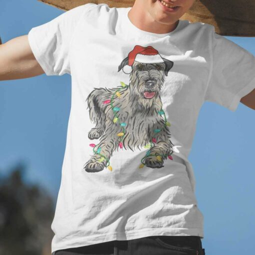 Irish Wolfhound Christmas Light T-Shirt