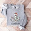 It’S Fine I’m Fine Everything Is Fine Christmas Sweatshirt Humor Unique Xmas Gift
