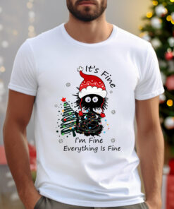 Its Fine Everything Is Fine Funny Christmas Sweatshirt Lovely Unique Xmas Gift