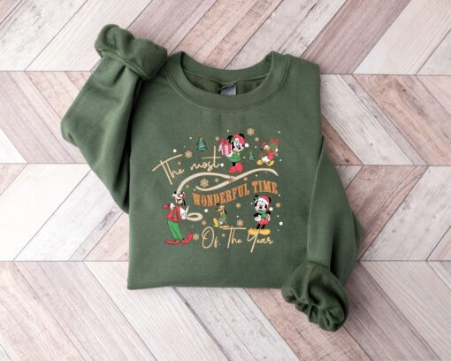 It’s The Most Woderfull Time Of The Year Disneyland Christmas Sweatshirt