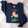It’s The Most Wonderful Time For A Beer Drunk Santa Sweatshirt Humor Unique Sweatshirt
