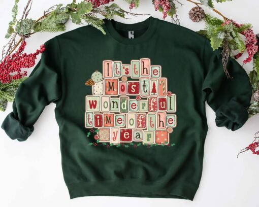 It’s The Most Wonderful Time Of The Year Retro Christmas Sweatshirt