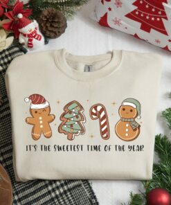 It’s The Sweetest Time Of The Year Gingerbread Cookies Christmas Sweatshirt Cute Unique Xmas Gift