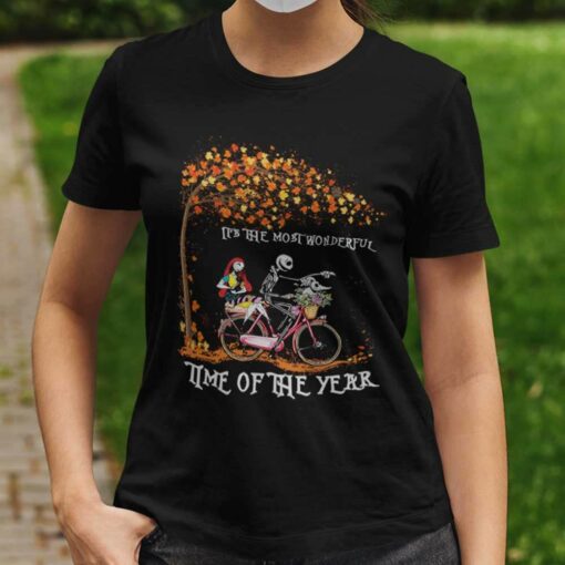 Jack Skelington And Sally It’s Most Wonderful Time Of The Year T-shirt The Nightmare Before Christmas