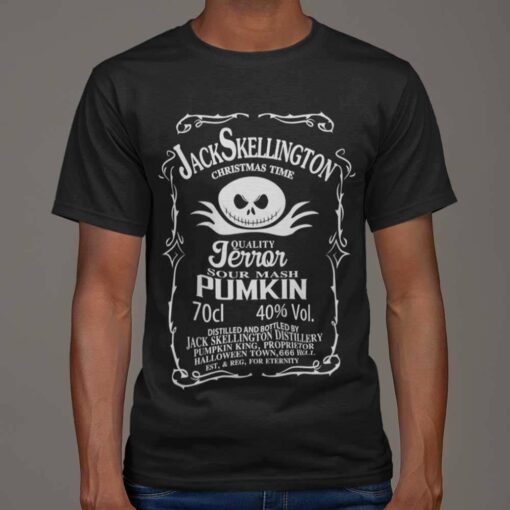 Jack Skellington Christmas Time Quality Jerror Sour Mask Pumkin T-shirt The Nightmare Before Christmas