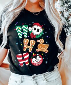 Jack Skellington Evil Toy Duck Teddy Ho Ho Ho X-mas Nightmare Before Christmas Sweatshirt Disneyland Unique Xmas Gift