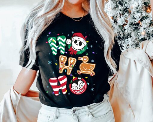 Jack Skellington Evil Toy Duck Teddy Ho Ho Ho X-mas Nightmare Before Christmas Sweatshirt Disneyland Unique Xmas Gift