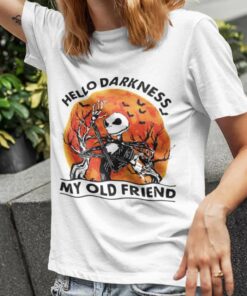 Jack Skellington Hello Darkness My Old Friend T-shirt The Nightmare Before Christmas