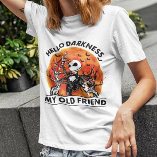 Jack Skellington Hello Darkness My Old Friend T-shirt The Nightmare Before Christmas