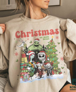 Jack Skellington & Oogie Boogie Christmas on Main Street The Nightmare Before Christmas Sweatshirt Disneyland