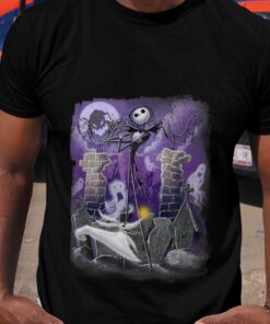 Jack and Zero The Nightmare Before Christmas T-shirt Jack and Zero The Nightmare Before Christmas T-shirt