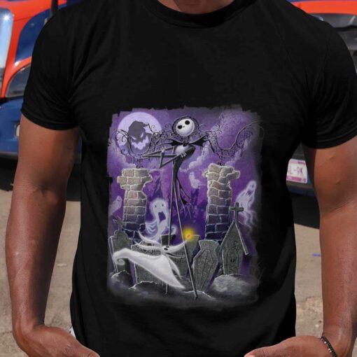 Jack and Zero The Nightmare Before Christmas T-shirt