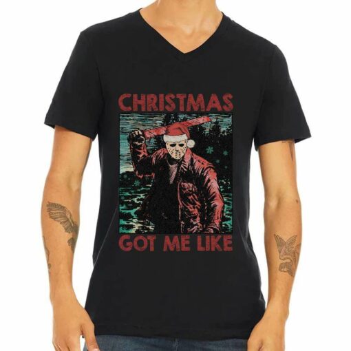 Jason Voorhees Got Me Like Christmas T-Shirt Friday The 13th