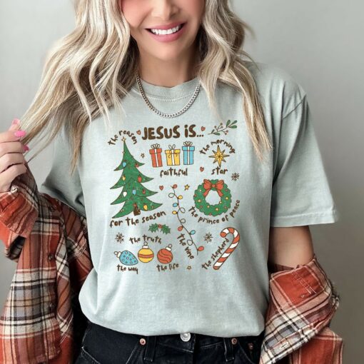 Jesus Is The Reason Christmas Sweatshirt Lovely Unique Religious Xmas Gift For Christian