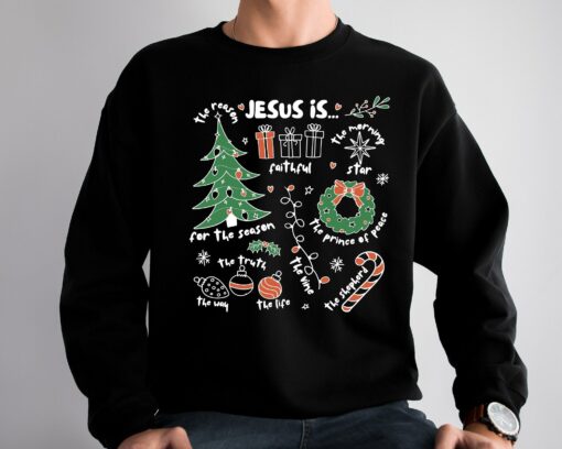 Jesus Is The Reason For The Season Crewneck Christmas Sweatshirt