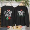 Jingle Balls Tinsel Tits Matching Couple Christmas Sweatshirts Funny Unique Xmas Men Women Gift