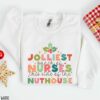 Jolliest Bunch Of Nurse This Side Of the Nuthouse Christmas Sweatshirt Lovely Unique Xmas Gift