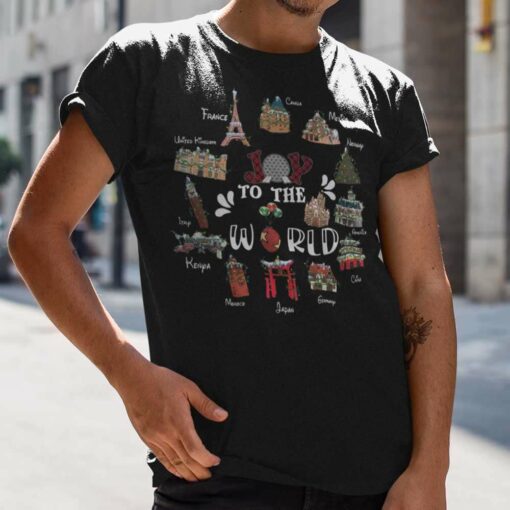 Joy To The World Travel Christmas T-shirt Disney