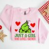 Just A Girl Who Loves Grinchmas Sweatshirt Lovely Unique Christmas Gift