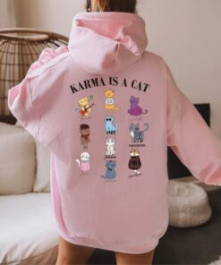 Karma is A Cat Cute Kitten Sweatshirt Lovely Unique Xmas Gift