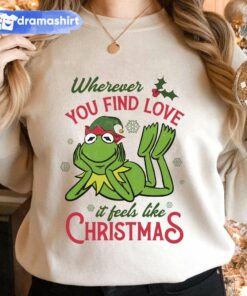 Kermit The Frog Wherever You Find Love Sweatshirt The Muppet Christmas Carol