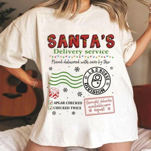 Labor and Delivery Nurse Christmas T-Shirt